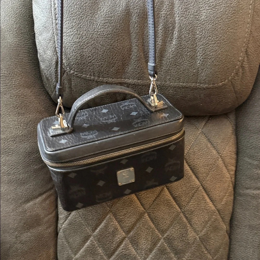 MCM Black Monogram Box Bag - Picture 1 of 6